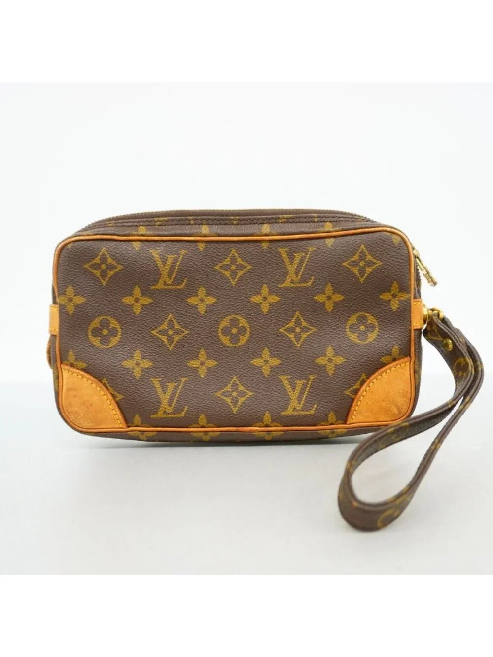 Louis Vuitton Clutch Monogram Marly Dragonne PM Brown